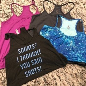 Bundle of workout tanks